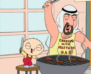 cooking with mustard gas family guy